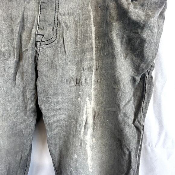 DISTRESSED MODERN CULTURE size 38x32 Men's Jeans Gray - Picture 9 of 15